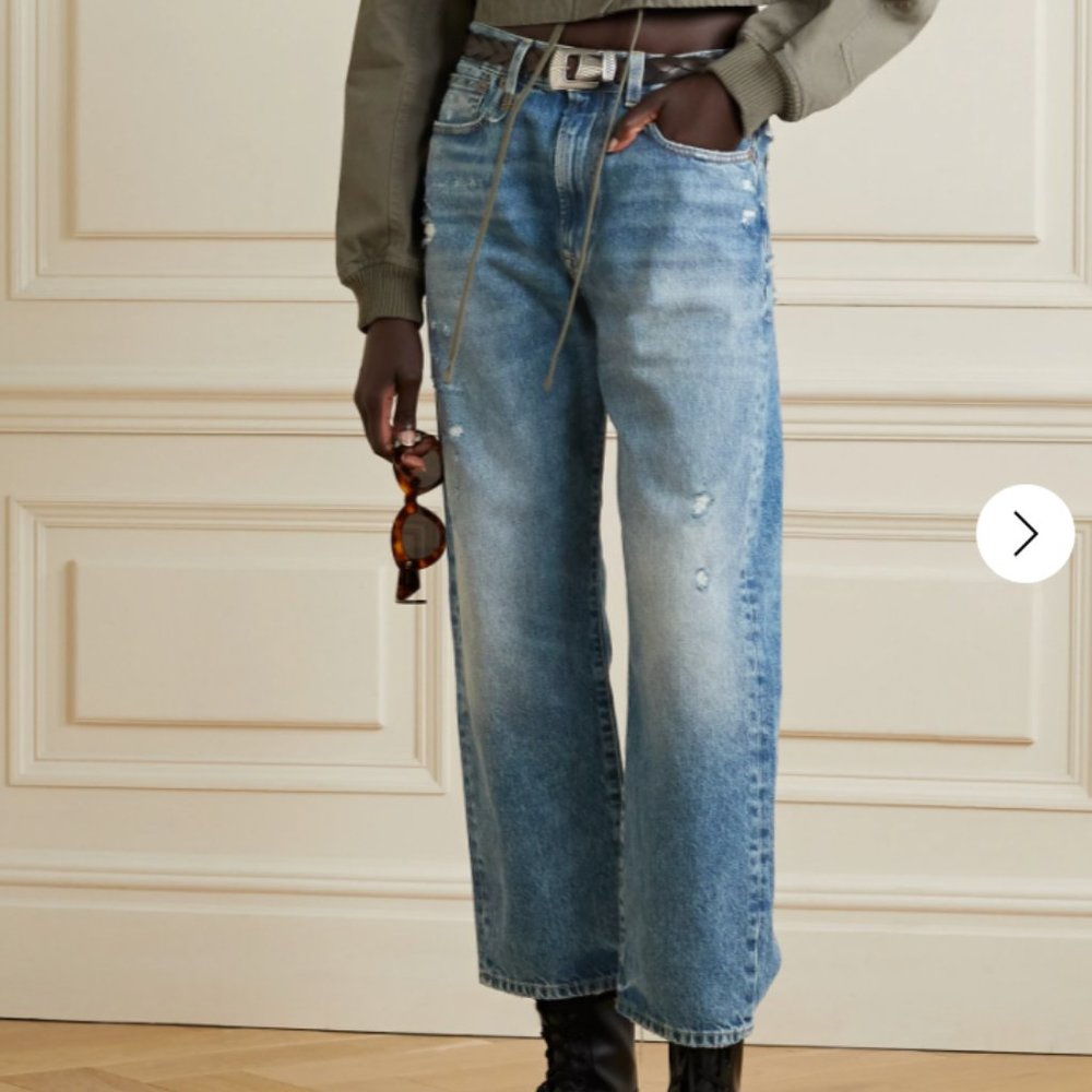 R13 Distressed Boyfriend Jeans - Size 25